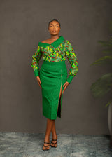 CHIMA AFRICAN PRINT SKIRT