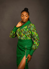 CHIMA AFRICAN PRINT TOP