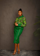 CHIMA AFRICAN PRINT SKIRT