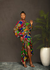 REMI AFRICAN PRINT CROP TOP