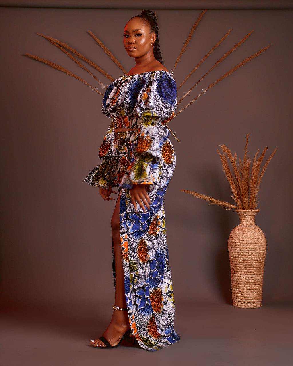 Ruva- African Print Maxi skirt (Mixed Color) - Zahara Designz