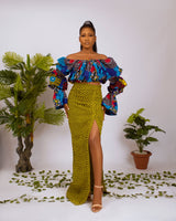 ZURI AFRICAN PRINT SKIRT