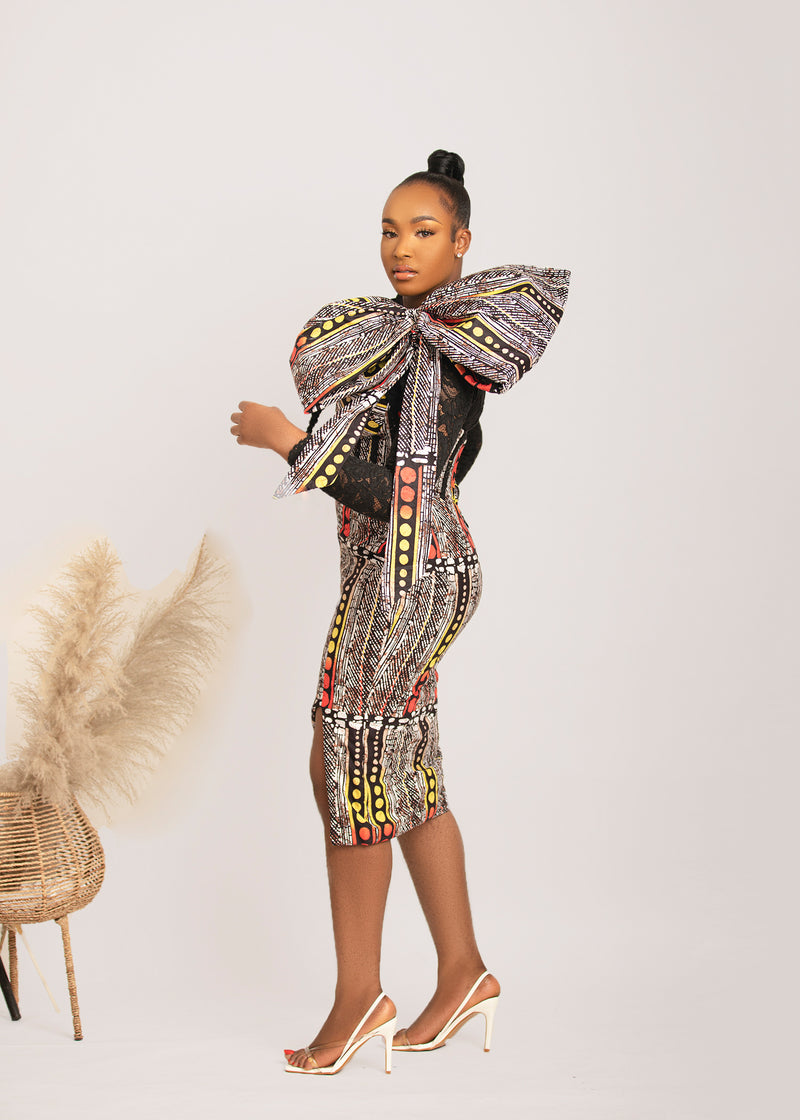 MAKENA AFRICAN PRINT CORSET DRESS – Neoress