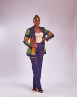 DINNA AFRICAN PRINT BLAZER